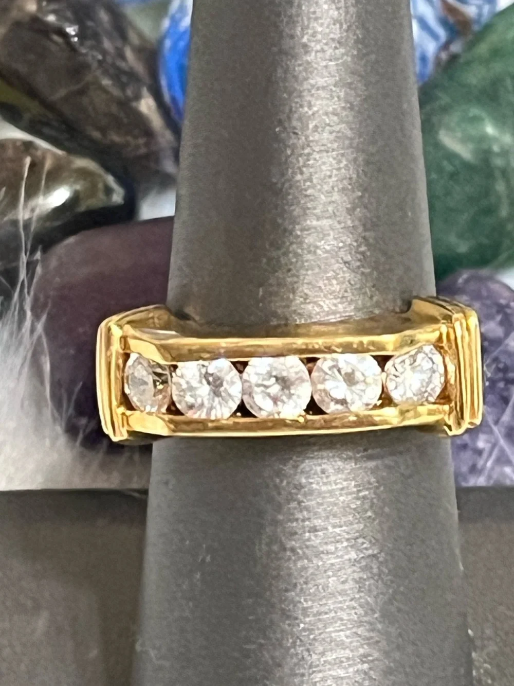 Channel Set Gold Ring
